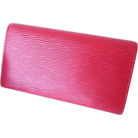 422129F V Louis Vuitton Wallet Sarah Long Red Epi - Picture 2 of 8